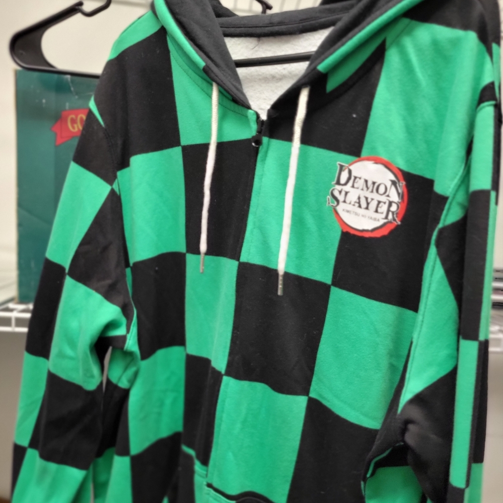 Hot topic Demon slayer zip up hoodie